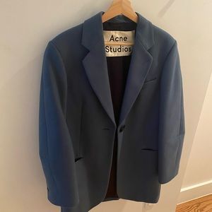 Acne structured wool blazer in blue. Great condition.